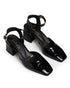 Zapatilla Picuda Negra Ankle Strap 606
